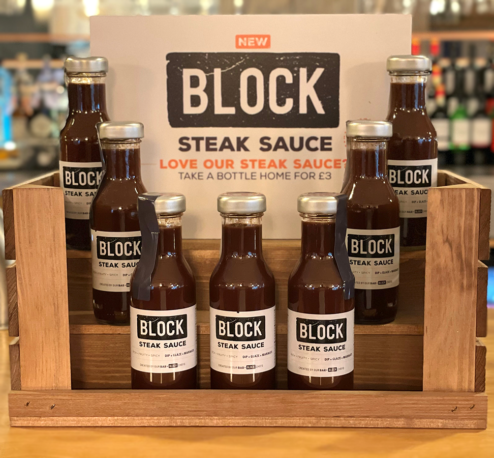 Butchers Block Steak sliced on the plate