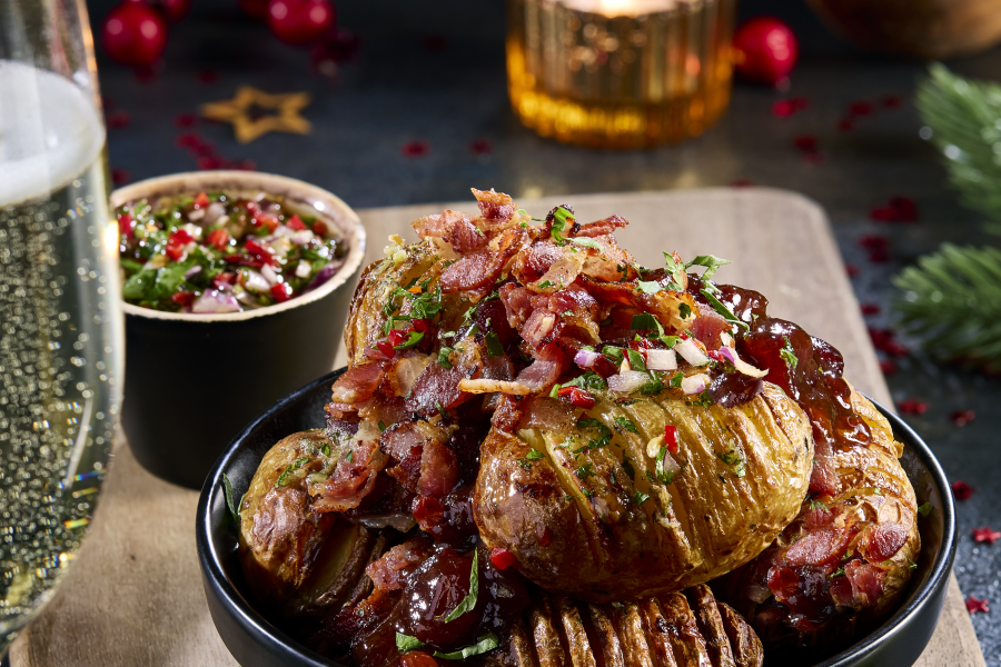 bar + block christmas dishes