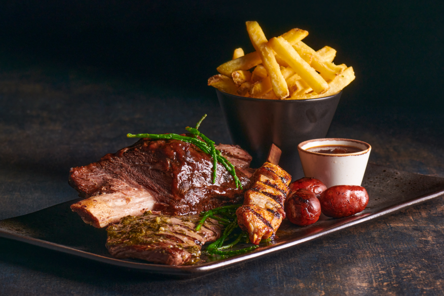 bar and block butcher's block bone