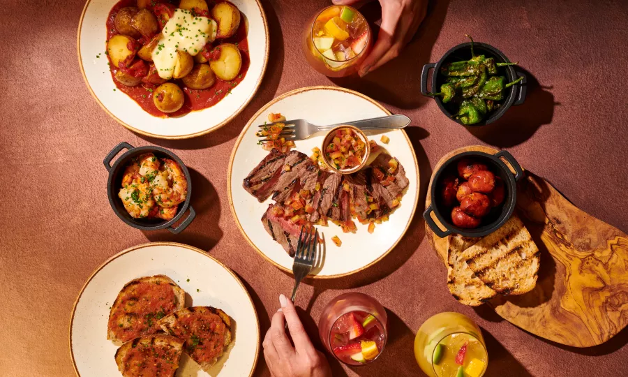 new spanish dishes on table