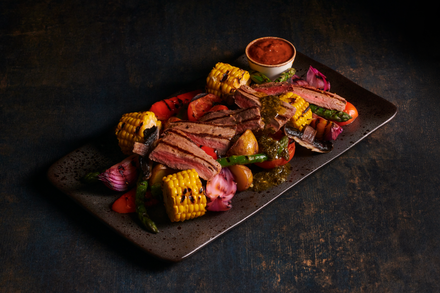 Chimichurri Mixed Vegetables with Sirlion